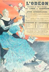 Werbung für das Odeon-Theater, 1890
